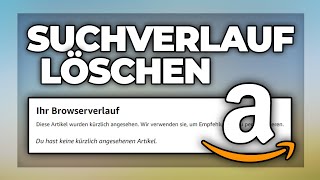 Amazon Suchverlauf löschen  Tutorial [upl. by Eshman226]