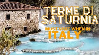 TERME DI SATURNIA  Hot Springs in TUSCANY  DRONE footage [upl. by Cheyne]