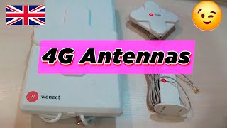 Good quality 4G antennas indoor amp outdoor for Routermodem LTE with SMA conector to improve signal [upl. by Toffey]