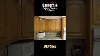 Transform Your Kitchen Cabinet Refacing amp Refinishing Before amp After 🌟 [upl. by Aisila663]