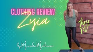 ACTIVEWEAR REVIEW for ZYIA  super shiny leggings [upl. by Linis]