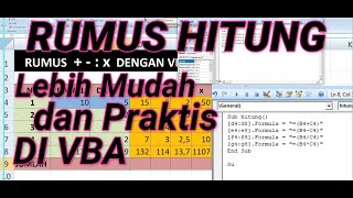 Kode VBA excel lengkap untuk penjumlahan  Pengurangan  Pembagian  Perkalian Plus code reset [upl. by Aloap322]