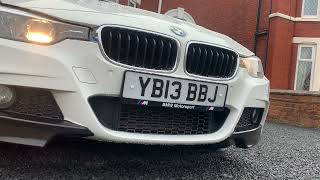 BMW f30 330d revs stage one map 310 bhp…stock exhaust [upl. by Ordnasela744]