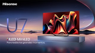 Hisense MiniLED TV U7NQ con Quantum Dot Colour Modo Juego de 144Hz VRR 240 fps y FALD [upl. by Ainimreh543]