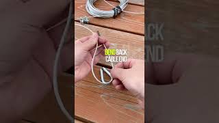 DIY Cable Clips and Thimbles  Make a Wire Rope with Loops  shorts [upl. by Rebliw697]