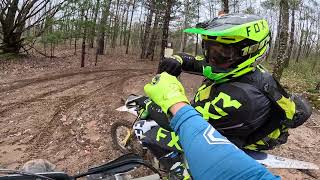 Dirt Bike Adventures in Michigan  Frederic  Kalkaska ORV Trails [upl. by Georgy]