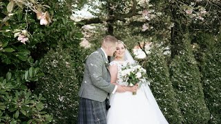 Dalmeny Park house hotel wedding Highlight FilmLauren amp Jamie [upl. by Ithaman877]