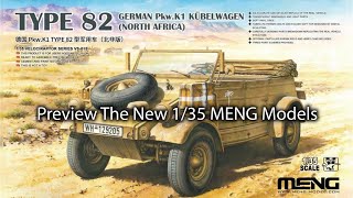 Preview German Pkw K1 Kubelwagen North Africa from MENG Models [upl. by Ekenna]