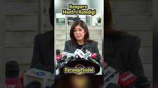 meutya hafid Tindak Cepat Arahan Presiden Prabowo Perangi Judi Online shorts prabowo indonesia [upl. by Hollinger]