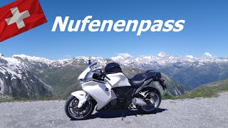 Nufenenpass von Ulrichen nach Airolo mit dem Motorrad Honda VFR 1200 F DCT [upl. by Aneger]