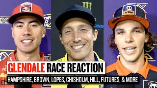 250 450 amp Futures Racers Talk 2023 Glendale SX  Racer X Films [upl. by Pacorro554]