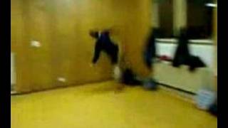 Idiot jumps against wall [upl. by Conger]