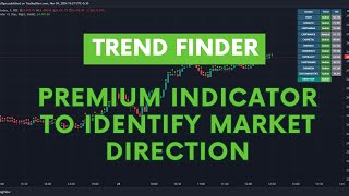 Trend Finder  New Premium Trading View Indicator to Identify Market Direction [upl. by Hellah]