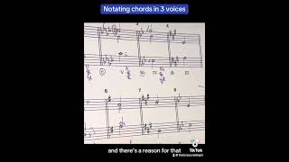 Notating chords with 3 voices [upl. by Roht]