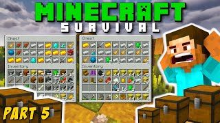 TREASURE HUNT  I Found 5 Treasure Chest🤯  Minecraft Survival Episode 5 [upl. by Enelyad]