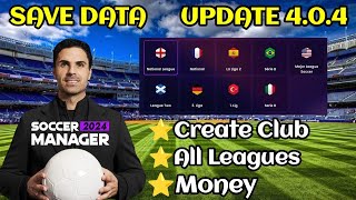 Soccer Manager 2024 Create Club Full Facilities Save Data Update [upl. by Xuaegram62]