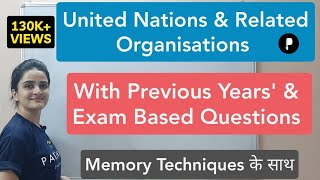 United Nations संयुक्त राष्ट्र amp Related International Organisations  with Important Questions [upl. by Siramaj]