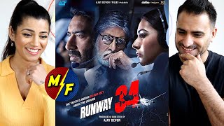 RUNWAY 34  Trailer REACTION  Amitabh Bachchan Ajay Devgn Rakul Preet Singh [upl. by Retsel]