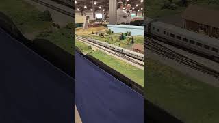 Bachmann N Scale Amtrak Acela Express at Timonium Train Show [upl. by Aenit]