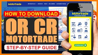 HOW TO DOWNLOAD OR CR IN MOTORTRADE [upl. by Hevak425]