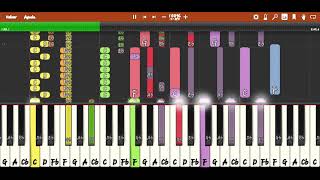 Coldplay  Clocks  Piano Midi Cover  Synthesia [upl. by Tracee]