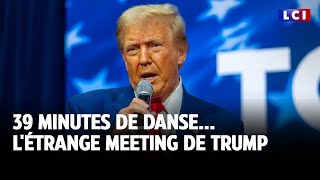 39 minutes de danse létrange meeting de Donald Trump [upl. by Ennadroj495]