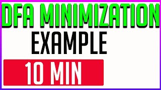 DFA Minimization Using Table Filling Method Example Myhill Nerode Theorem [upl. by Anay]