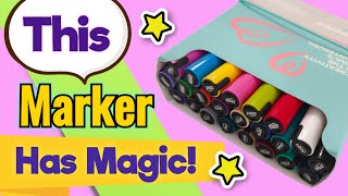 This Marker has Magic 🪄😲 Unboxing Arttx Simptap Acrylic Marker 🤓🌈 painting on bottle [upl. by Laetitia]