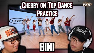 TWINS REACT TO BINI Cherry On Top Dance Practice  THEY DID IT FOR USSS  BINI PPOP Reaction [upl. by Liebowitz330]