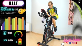 Indoor Cycling Live HIIT Medium Length Climbing  Allenamento per Ciclismo  Lezione Spinning 17 [upl. by Byram]