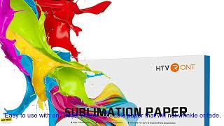 1005004022280051 HTVRONT 150 Sheets A4（US）8 5 x 11 inches Sublimation Paper Heat Transf [upl. by Hole]