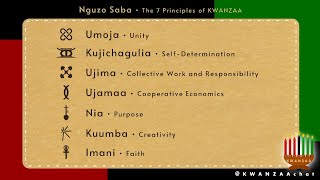 The 7 Principles of KWANZAA  KWANZAAchat [upl. by Randy339]