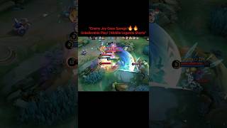 quotEnemy Joy Goes Savage🔥🔥Unbelievable Play  Mobile Legends shorts mlbb mobilelegends [upl. by Tisbe]