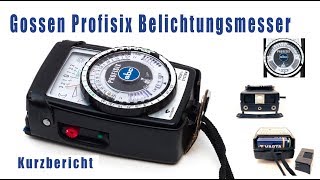 Gossen Profisix Belichtungsmesser deutsch [upl. by Nanerb]