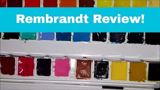 Royal Talens Rembrandt Watercolour Review [upl. by Jesh]