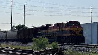 Railfaning rosenbergTx ft CP 2816 BNSF ethanol train ferromex SD70 and more [upl. by Zeiger]