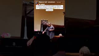 Receiving the Wigmore Hall Medal  Audience views 29092024 Elisabeth Leonskaja [upl. by Cathee788]