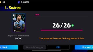 How To Upgrade L Suarez In Pes 2024  L Suarez Max Training Tutorial In Efootball 2024 [upl. by Scopp985]