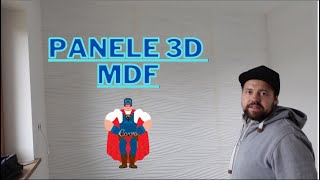 Montaż paneli 3D z MDF na ścianie w sypialni [upl. by Wolfson]