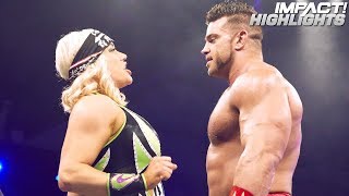 Brian Cage amp Jordynne Grace vs Johnny IMPACT amp Taya Valkyrie  IMPACT Highlights Apr 12 2019 [upl. by Christabella]