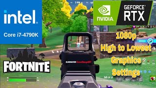 Fortnite  i7 4790k  Nvidia RTX 2060  Bottleneck [upl. by Odlo380]