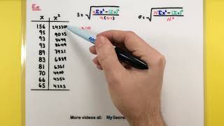 Statistics  How to calculate the standard deviation [upl. by Arsi444]