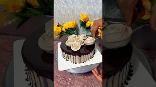 2 pound chocolate Half cake design viral shorts [upl. by Orren]