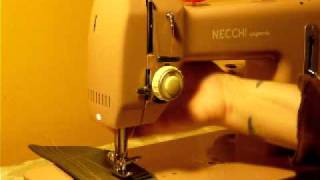 GOOD WORKER THE NECCHI ESPERIA STRAIGHT STITCH SEWING MACHINE [upl. by Sollows605]