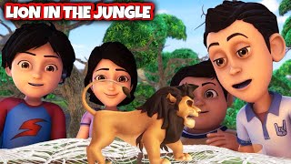 Shiva Cartoon  Lion in the Jungle  Kids Only [upl. by Eniamor704]