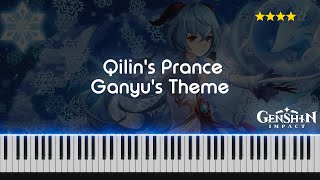 Qilins Prance Ganyu Theme  Piano Tutorial Hard [upl. by Sseb377]