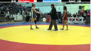 48 KG Bronze  Elitsa Yankova Bulgaria vs Genevieve Morrison Canada [upl. by Einnahpets]