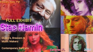 Stas Namin Art Exhibit quotShakers Breakers amp Music Makersquot in Tavares Florida  Lake County Museum [upl. by Linetta200]