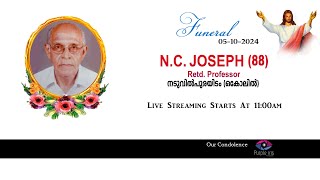 Funeral Service Of N C JOSEPH  88Retd Professor Naduvilpurayidam Okolil  05102024 [upl. by Cryan296]