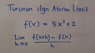 Turunan Fungsi Aturan Limit  Matematika SMA [upl. by Naig]